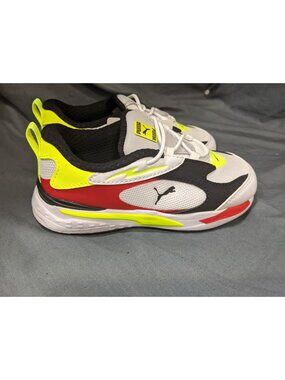 Puma Toddlers Roma Basic Inf Sneakers Lace Up Black/white Size 7 NEW NO BOX!